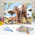 Paint by numbers kits wholesale baby elephant and giraffe